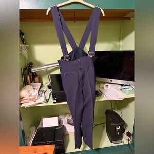 White Stag Vintage 1970s Tight Fitting Sexy Ski Snow Pants Overalls Bibs Smiley